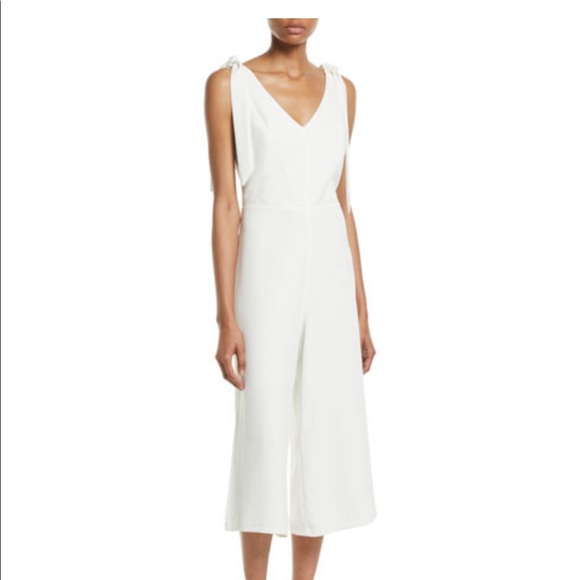 New Cece cropped wide leg jumpsuit ivory New w tags! Honeymoon bridal - Picture 2 of 5